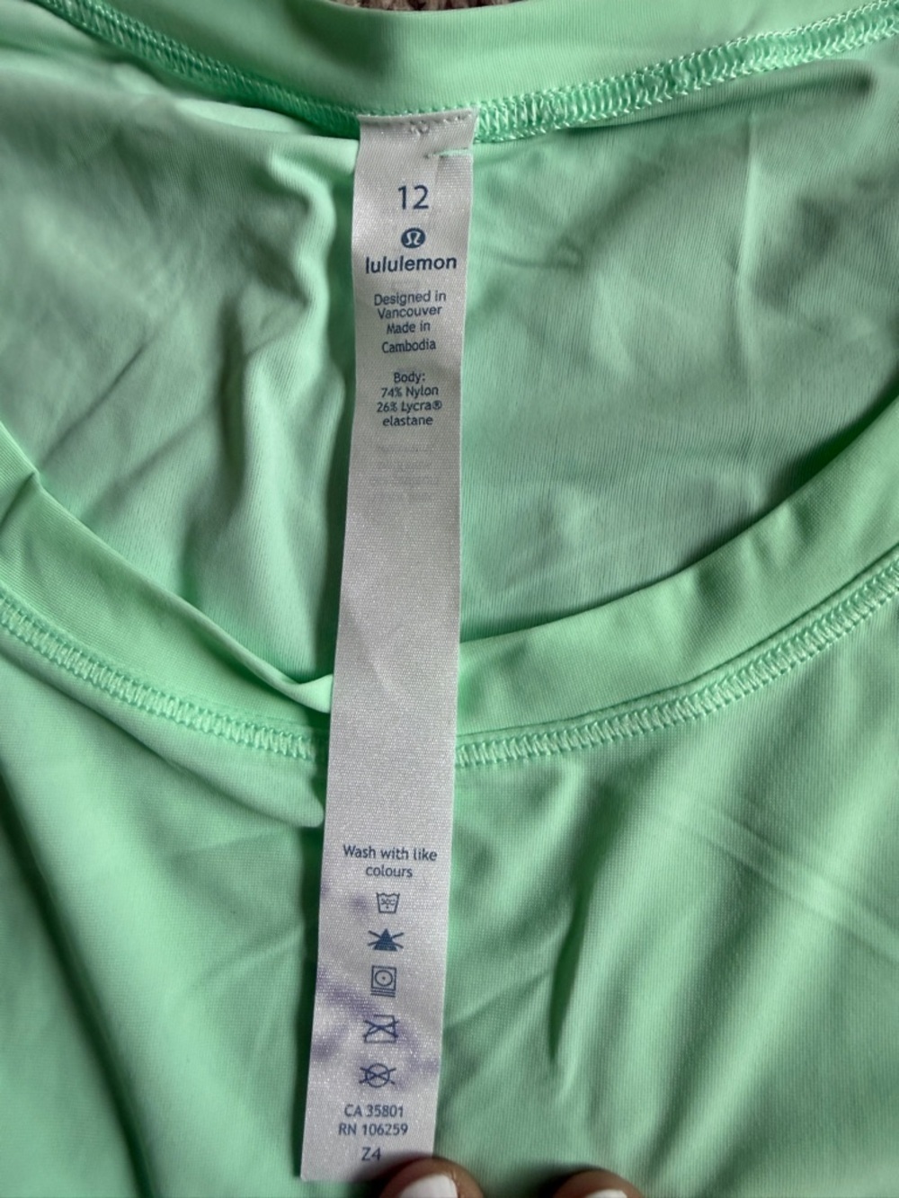 lululemon athletica Mint Green Sleeveless Workout Tank - Picture 4 of 4